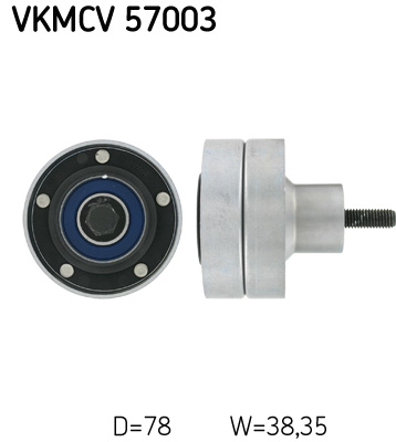 SKF Vezetőgörgő, hosszbordás szíj VKMCV57003_SKF